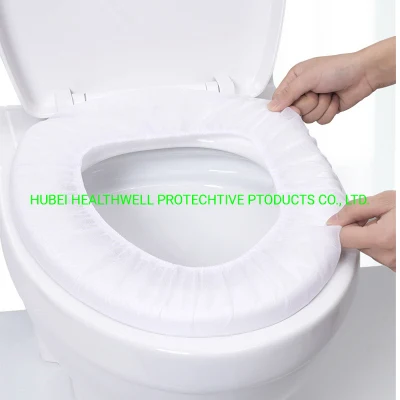 Natural White Color Non-Woven Fabrics Elastic Sanitary Toilet Seat Cover
