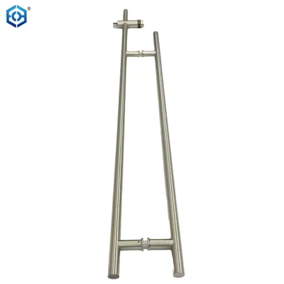 Brushed Stainless Steel 52-7/8" Designer Locking Ladder Pull Handle