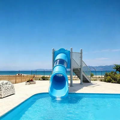 Fiberglass Family Raft Water Slide for Large Commercial Water Park Entertainment