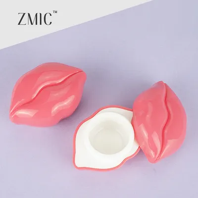 Lips Shaped Pink Lip Balm Jar 9g Lip Balm Containers Supplier
