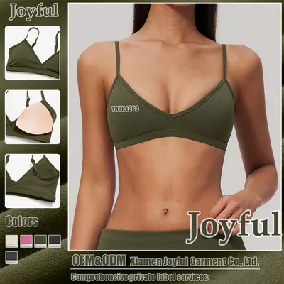 Women S Sportswear Crop Top Adjustable Fitness Clothes Sexy Yoga Sports Bra
