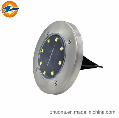 LED Outdoor Solar 8 LEDs Buried Lamps LED Garden Lawn Light Solar Powered Underground Lights LED Lamp LED Lighting