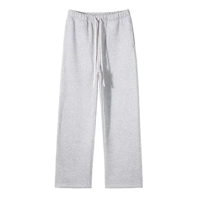 350 GSM 100% Cotton Boxy Baggy Custom Embroidery Logo Fleece Flared Pants