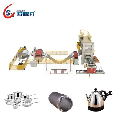 Sx1300X4.0mm High Precision Industrial Large Scale Oscillating Blanking Line for Metal Stamping