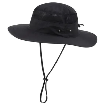 Breathable Wide Brim Outdoor Bucket Hats Sun Protection Travel Fishing Hat