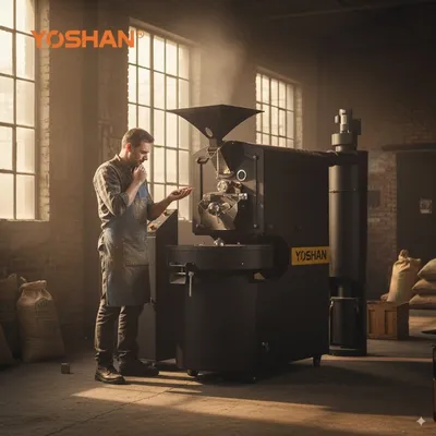 Yoshan Ys Series 5kg 6kg Commercial Coffee Roaster Specialty Coffee Roasting Green Bean Roasting Machine