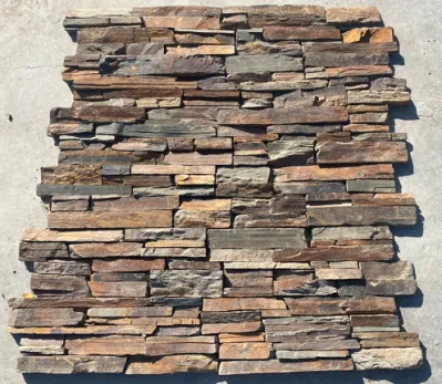 Cement Back Cladding Stone Natural Slate Culture Stone Veneer for Wall
