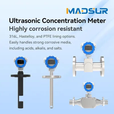 Ultrasonic Concentration Analyzer MDS-UCM Real-time for Sulfuric Acid Caustic Soda Monitoring