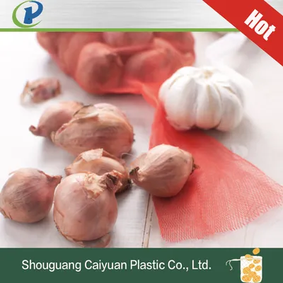 PE/PP Mono Drawstring Mesh Bag for Fruit Plastic Packing Leno Onion Vegetabe