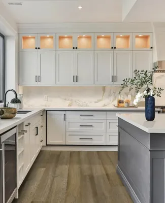 Full Set Wood Cabinet Furniture American Shaker Modern Solid Wood Kitchen Cabinets Customized Kitchen Furniture