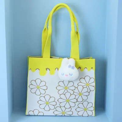 Knitted Woven Ladies Shoulder Bag Tote Bag for Daily Work/ Traveling/Home Textile