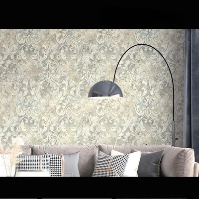 Simple Embossed PVC Wall Sticker Waterproof Anti-Static Vinyl Self-Adhesive Wallpaper for Bedroom/Living Room/Hotel