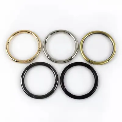 50mm Custom O Ring Spring Clasp Snap Buckle for Handbags Luggage Key Chains Bag Hardware Wholesale