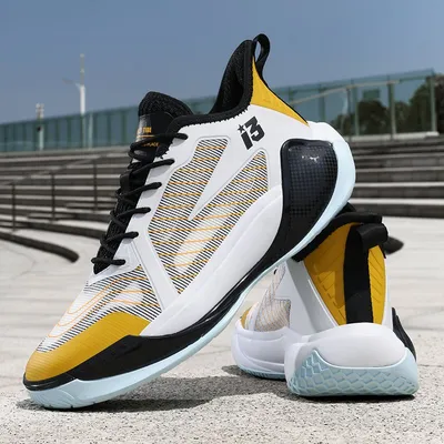Men Professional Basketball Shoes Embedded TPU Anti Torsion Support Breathable Woven Upper Non Slip Shock Absorbing Sports Sneakers for Competition Training