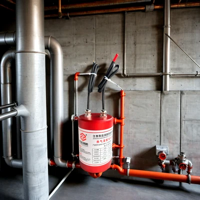 Innovative Hot Air Aerosol Fire Suppression System Black+Red