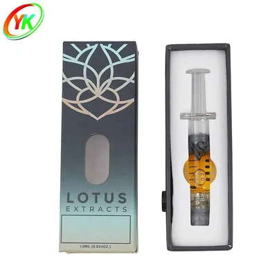 1ml Luer Lock DAB Distillate Glass Syringe with Cr Custom Packaging