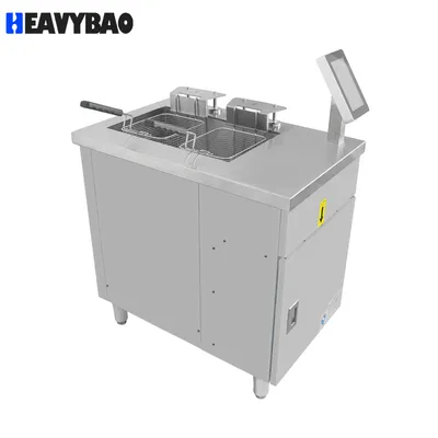 Heavybao Commercial Vertical Smart Cooking Equipment Electric Deep Lifting Chicken Fryer