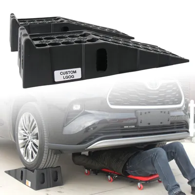 Plastic High Lift Repair Adjustable Auto Vehicle Portable Car Service Ramps