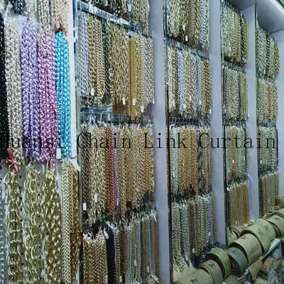 Aluminum Double Hook Chain Colour Blue and Golden