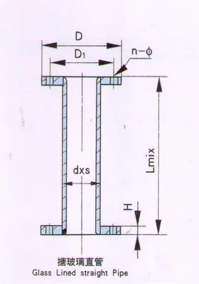 Glass Lined Straight Pipe for Corrosion Resistant Piping System
