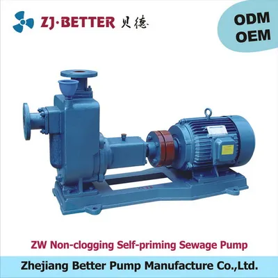 Zw/Zwp Non-Blockage Self-Priming Sewage Pump