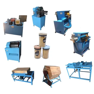 Egypt Bamboo Toothpick Making Machine Production Line Wood Toothpick Making Machine