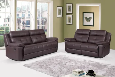 Custom Hot Sale Living Room Sofa with Genuine Leather and Recline Function