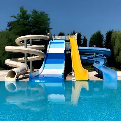 Modular Fiberglass Water Slide for Existing Water Park Upgrade Project