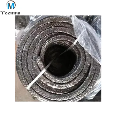 Pump Sealing Black Asbestos Graphite Packing Immersed with Oil