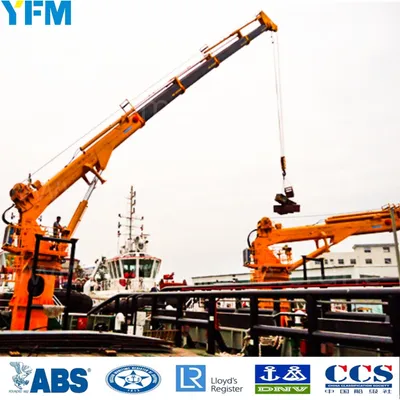Type 1-10ton 5-30m Electric Hydraulic Marine Jib Crane Telescopic Boom Cranes Hydraulic Marine Deck Crane for Ship/Boat/Yachnt From China Manufacture