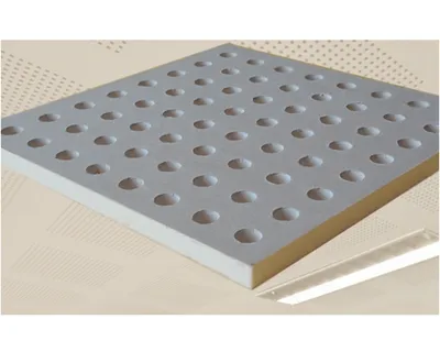 Manufacture Quality Sound Absorbing Perforated Gypsum Board for Ceiling System Plasterboard