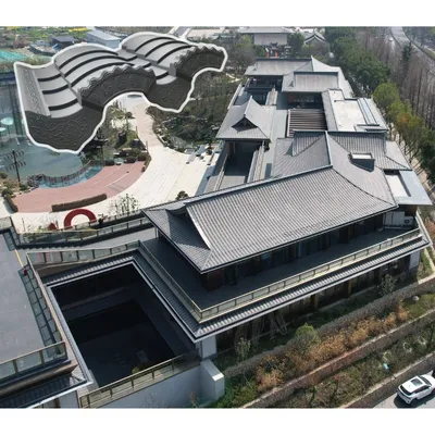 Ching Dynasty Roofing Sheet High Polymer Building Materials Decorative Antique Roofing Tile