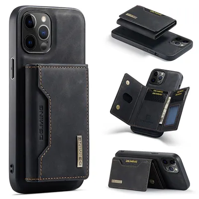 Applicable to Phone 12 PRO Max Split Card Holder Phone Case Phone13 Magnetic Card Holder Protective Leather Case