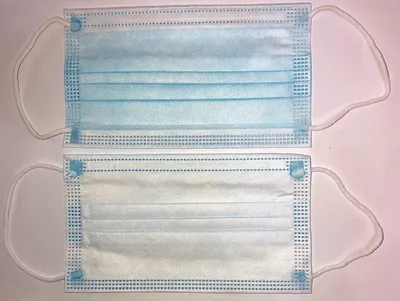 3 Ply Non Woven Disposable Flat Face Mask Protective Ear-Loop Face Mask