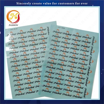 Custom A3 Cartoon Plastisol Heat Transfer Printing Sticker