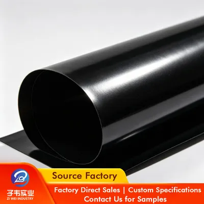 0.3mm-2mm HDPE Geomembrane Waterproof Liner Anti Seepage Membrane Landfill Wastewater Pond Liner