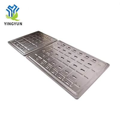 CNC Machining Punching Hospital Furniture Hardware Single Crank 5 Holes Plate