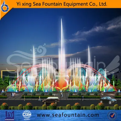 Outdoor Changeable Large Scale Multimedia Music Fountain
