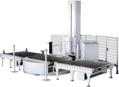 Automatic Pallet Stretch Film Wrapping Machine on Line