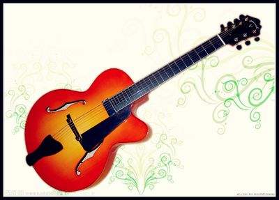 7 Strings Guitar, Fully Handmade Jazz Guitar (YZ-23S)