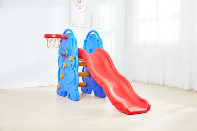 Kindergarten Children Indoor Playground with Plastic Slide