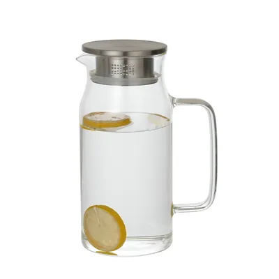 Hand Made High Borosilicate Glass Water Pitcher