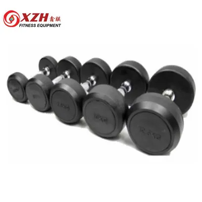 Rubber Round Dumbbell Set