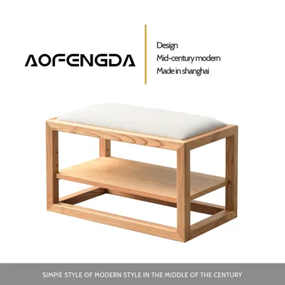 Simple Wooden Casual Shoes for Stools for Household Shoes and Stools