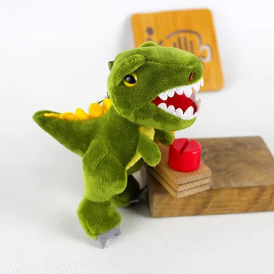 Plush Toy Dinosaur Doll Pendant Key Chain 4 Colors