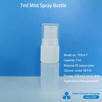 7ml, 10ml, 15ml, 20ml, 30ml, 35ml HDPE, PP Bottle with Pump Sprayer