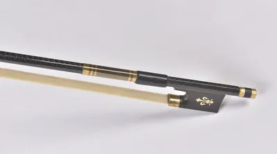 Handmade Carbon Fiber Violin Bow with Abalone Shell Decor