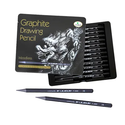 Professional Sketch Art Examinee Exam Painting Sketch Woodless Graphite Pencil Set