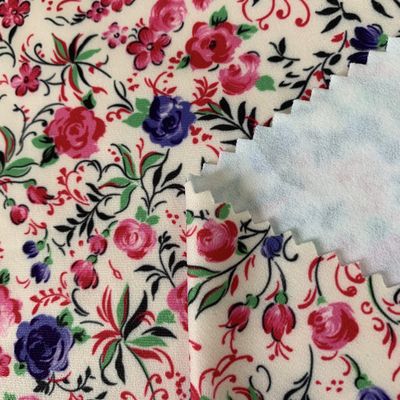 Customized Digital Printing Polyestert Spandex Brushed Fabric