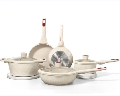 Factory Granite Pot Cookware Set Commercial Nonstick Kitchenware Casserole Ceramic Hot Selling